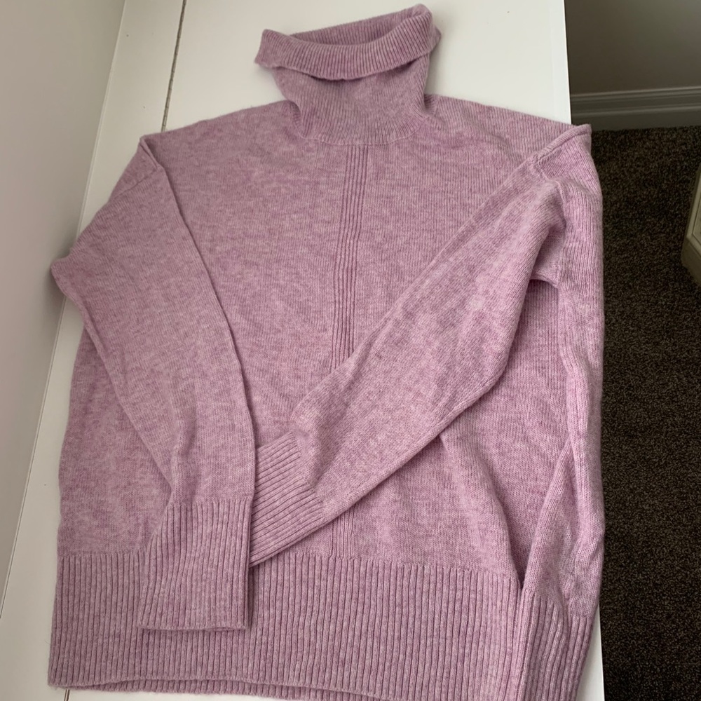 Pink Cashmere Blend Sweater Large